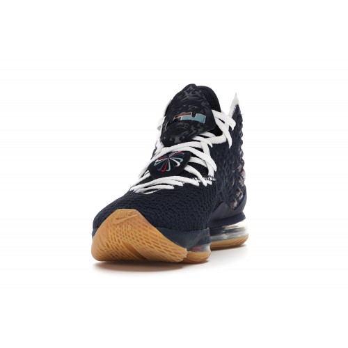 Кроссы Nike LeBron 17 College Navy - мужская сетка размеров