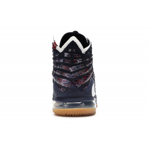 Кроссы Nike LeBron 17 College Navy - мужская сетка размеров
