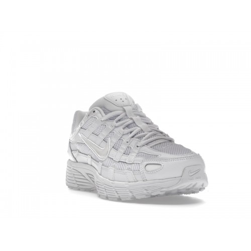 Кроссы Nike P-6000 Triple White - мужская сетка размеров