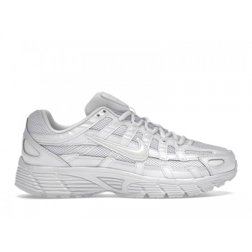Кроссы Nike P-6000 Triple White - мужская сетка размеров