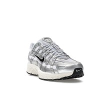 Nike P-6000 White Metallic Silver Flat Silver Black