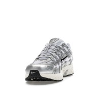 Nike P-6000 White Metallic Silver Flat Silver Black