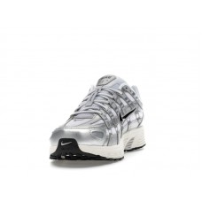 Nike P-6000 White Metallic Silver Flat Silver Black