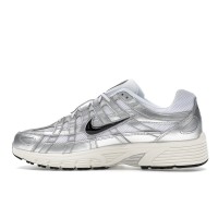Nike P-6000 White Metallic Silver Flat Silver Black