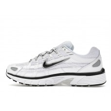 Nike P-6000 White Metallic Silver Black
