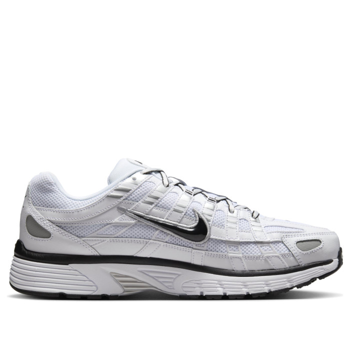 Nike P-6000 White Metallic Silver Black - мужская сетка размеров Nike P-6000 White Metallic Silver Black - мужская сетка размеров