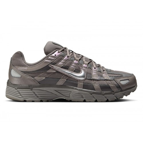 Кроссы Nike P-6000 Cave Stone Medium Ash Flat Pewter Metallic Silver - мужская сетка размеров