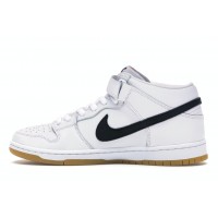 Кроссовки Nike SB Dunk Mid Orange Label White