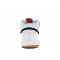 Кроссовки Nike SB Dunk Mid Orange Label White
