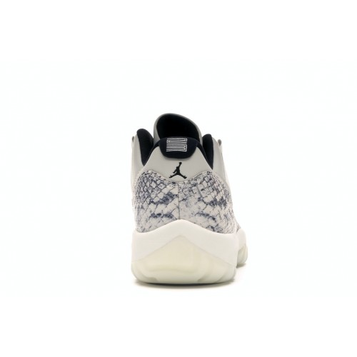 Кроссы Jordan 11 Retro Low Snake Light Bone - мужская сетка размеров