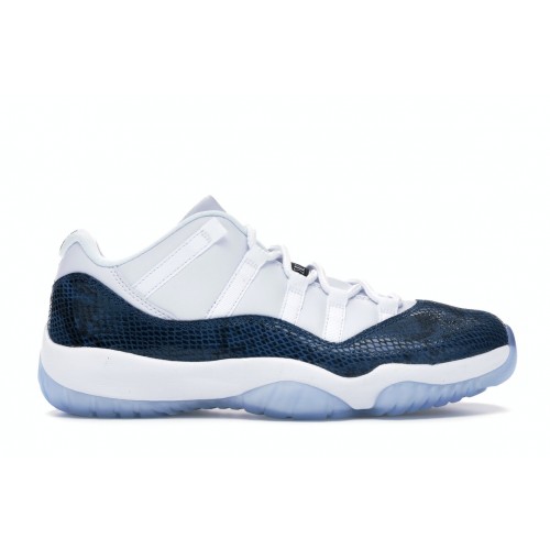 Кроссы Jordan 11 Retro Low Snake Navy (2019) - мужская сетка размеров