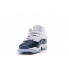 Подростковые кроссовки Jordan 11 Retro Low Snake Navy (2019) (GS)