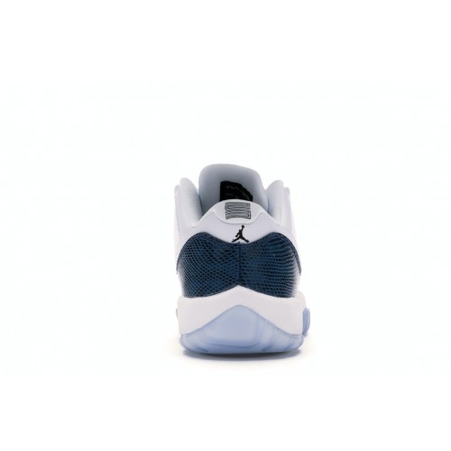 Кроссы Jordan 11 Retro Low Snake Navy (2019) (GS) - подростковая сетка размеров