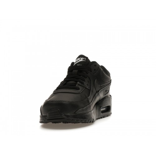 Кроссы Nike Air Max 90 Recraft Triple Black (GS) - подростковая сетка размеров