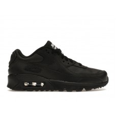 Подростковые кроссовки Nike Air Max 90 Recraft Triple Black (GS)