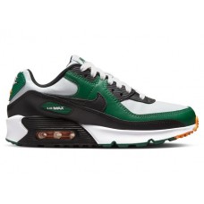 Подростковые кроссовки Nike Air Max 90 Leather Pure Platinum Gorge Green (GS)