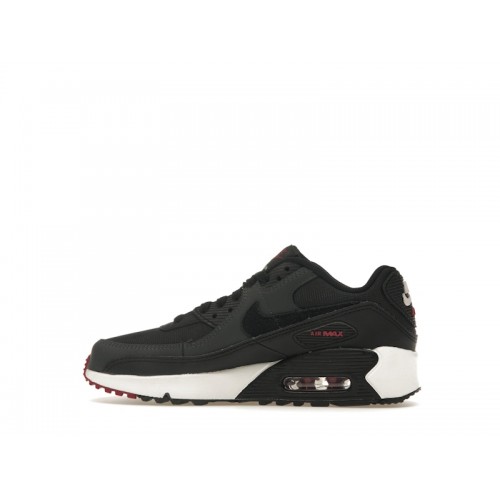 Кроссы Nike Air Max 90 LTR Anthracite Team Red (GS) - подростковая сетка размеров