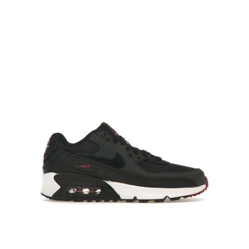 Кроссы Nike Air Max 90 LTR Anthracite Team Red (GS) - подростковая сетка размеров