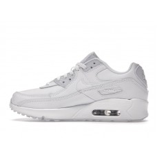 Подростковые Nike Air Max 90 Recraft Triple White (GS)