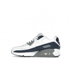 Подростковые Nike Air Max 90 White Grey Obsidian (GS)