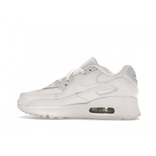 Кроссы Nike Air Max 90 White (PS) - детская сетка размеров