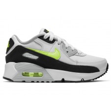 Детские Nike Air Max 90 White Hot Lime (PS)