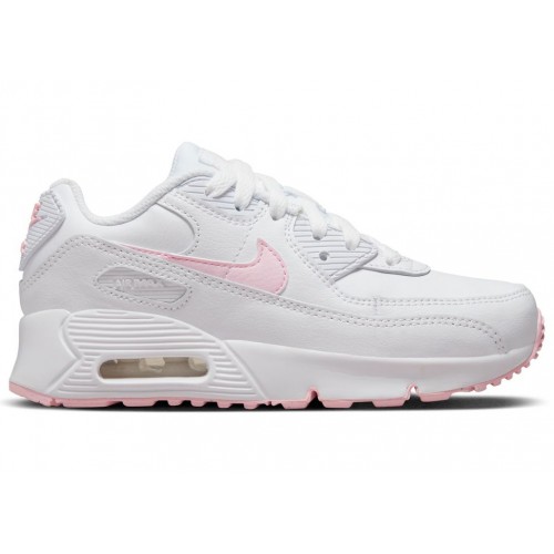 Кроссы Nike Air Max 90 LTR White Pink Foam (PS) - детская сетка размеров