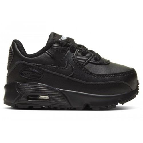 Nike Air Max 90 TD Triple Black - детская сетка размеров
