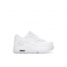 Малышам Nike Air Max 90 Leather Triple White (TD)