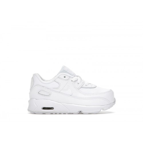 Nike Air Max 90 TD Triple White - детская сетка размеров