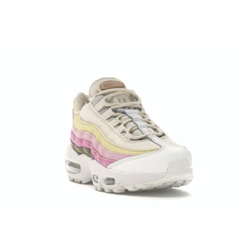 Кроссы Nike Air Max 95 Plant Color Collection Beige (W) - женская сетка размеров