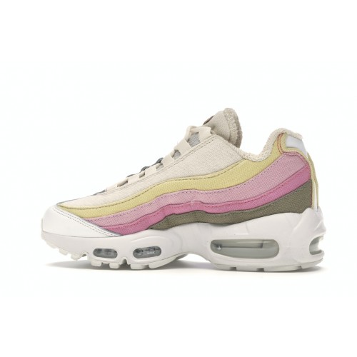 Кроссы Nike Air Max 95 Plant Color Collection Beige (W) - женская сетка размеров