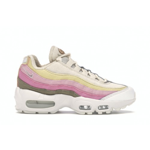 Кроссы Nike Air Max 95 Plant Color Collection Beige (W) - женская сетка размеров