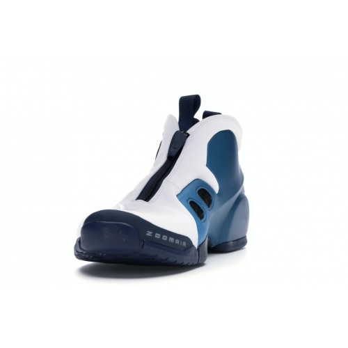 Кроссы Nike Air Flightposite 2 White Navy - мужская сетка размеров