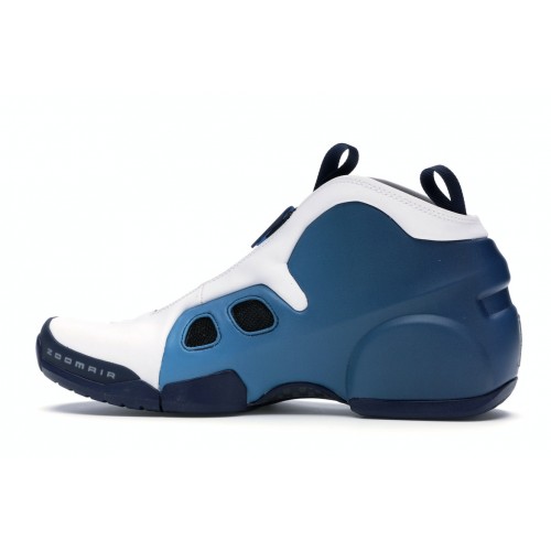 Кроссы Nike Air Flightposite 2 White Navy - мужская сетка размеров