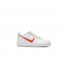 Подростковые Nike Air Force 1 White Total Orange (GS)