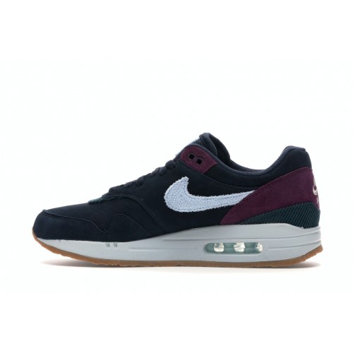 Кроссы Nike Air Max 1 Dark Obsidian Crepe Sole - мужская сетка размеров