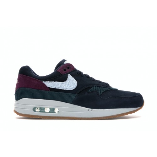 Кроссы Nike Air Max 1 Dark Obsidian Crepe Sole - мужская сетка размеров