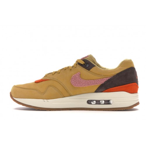Кроссы Nike Air Max 1 Crepe Wheat Gold Rust Pink - мужская сетка размеров