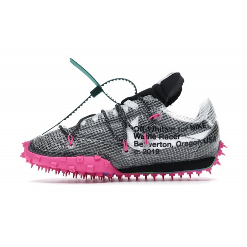 Кроссы Nike Waffle Racer Off-White Black (W) - женская сетка размеров