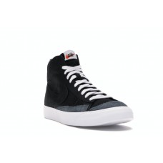 Мужские кроссовки Nike Blazer Mid 77 Vintage Black Canvas