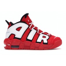 Подростковые кроссовки Nike Air More Uptempo University Red Black White (GS)