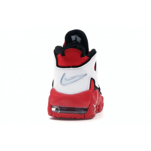 Кроссы Nike Air More Uptempo University Red Black White (GS) - подростковая сетка размеров