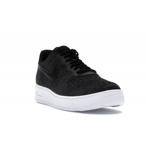 Кроссы Nike Air Force 1 Flyknit 2.0 Black - мужская сетка размеров
