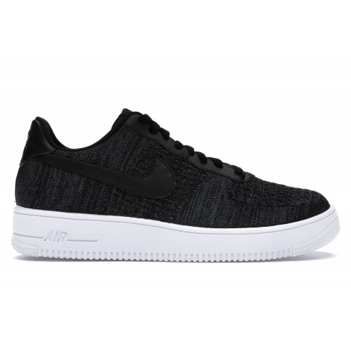Кроссы Nike Air Force 1 Flyknit 2.0 Black - мужская сетка размеров