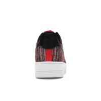 Кроссовки Nike Air Force 1 Flyknit 2.0 University Red Black