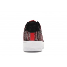 Кроссовки Nike Air Force 1 Flyknit 2.0 University Red Black