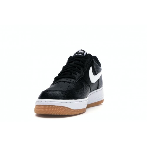 Кроссы Nike Air Force 1 Low 07 Black White Gum - мужская сетка размеров