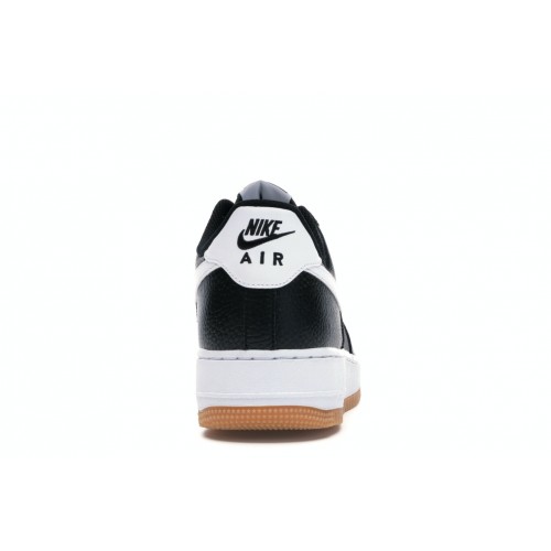 Кроссы Nike Air Force 1 Low 07 Black White Gum - мужская сетка размеров
