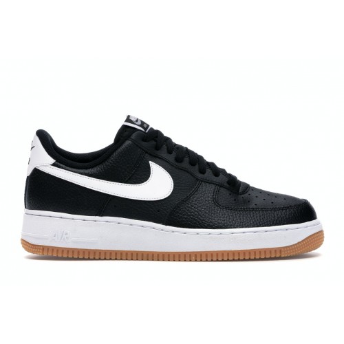 Кроссы Nike Air Force 1 Low 07 Black White Gum - мужская сетка размеров